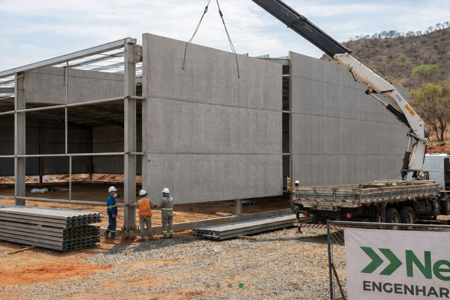 Galpão modular para operação logística